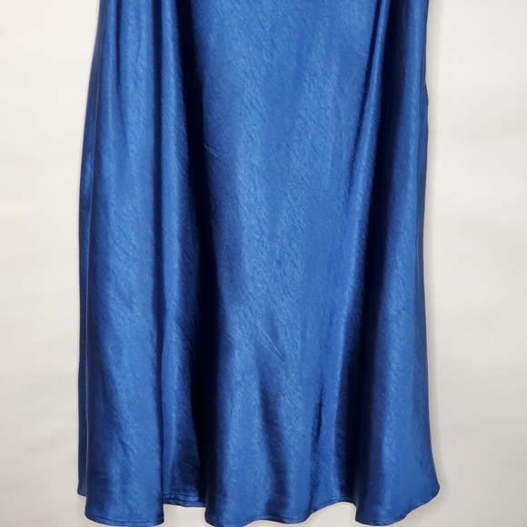 Lulus Incredible Love Satin Cowl Back Slip Dress Size XL Midi Babydoll Femme NEW - Picture 5 of 14